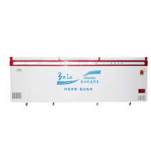 Double Compressors Large Capacity Top Open Door Chest Freezer